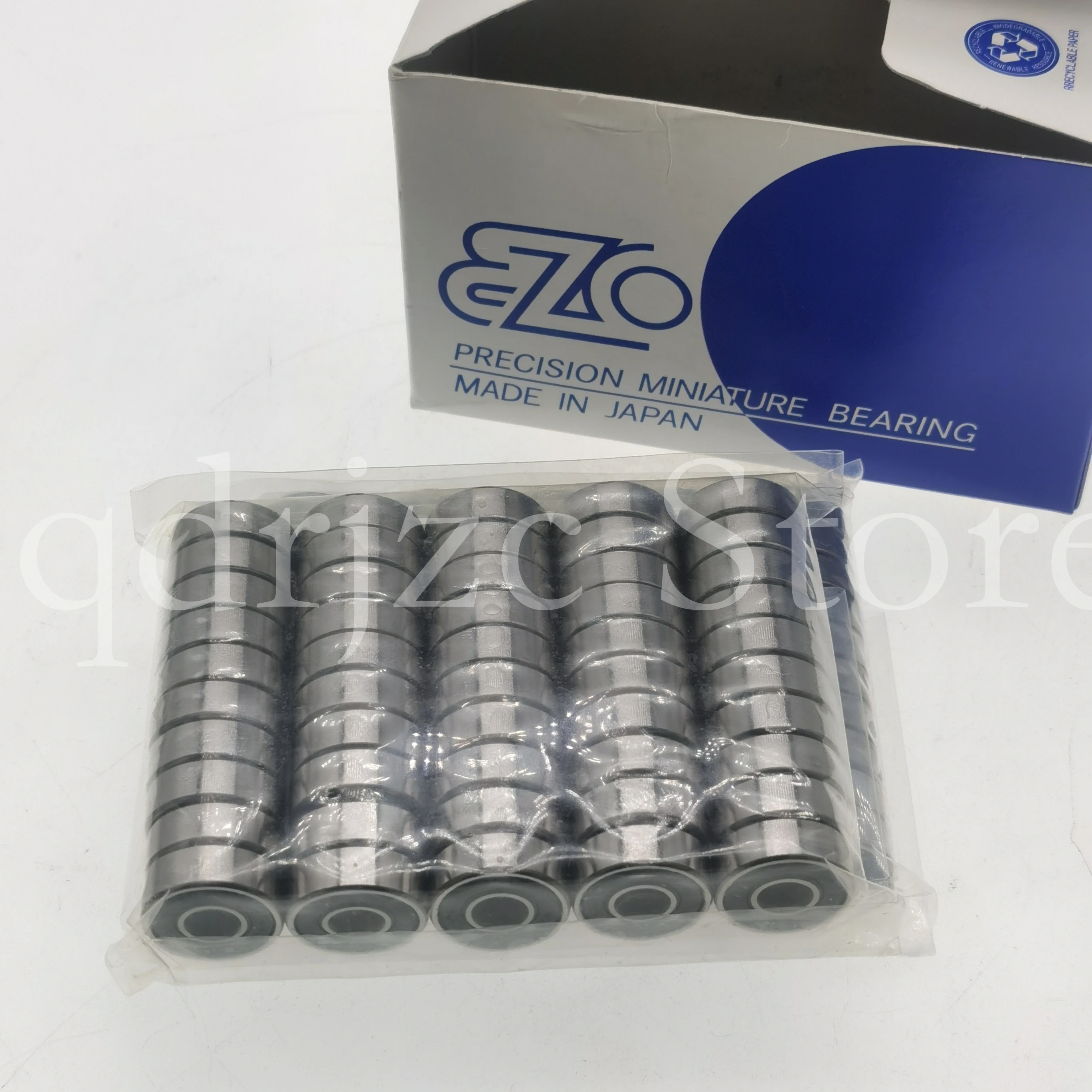 （10 pcs）EZO micro deep groove ball bearing 606-2RS 606RS , with rubber seals on both sides of 6X17X6mm