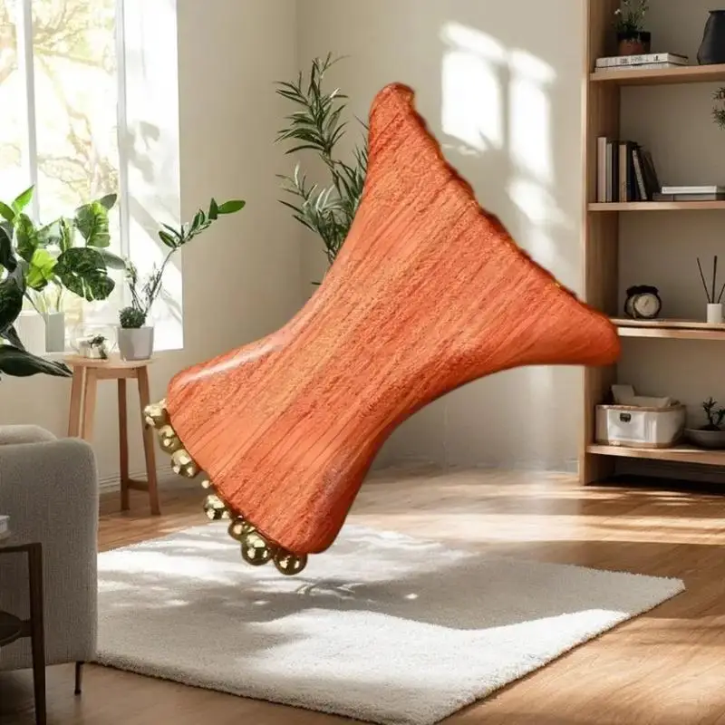 

Radiant Skin Savior Lymphatic Detox Face Massager Fades Wrinkles Firms And Eyes Natural Copper Wood Beauty Tool