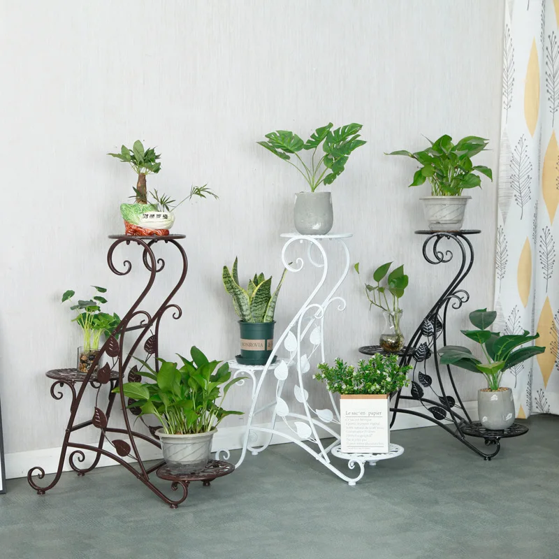 Iron furniture interior metal flower rack Nordic style living room creative factory direct sales seahorse shaped iron flower rac