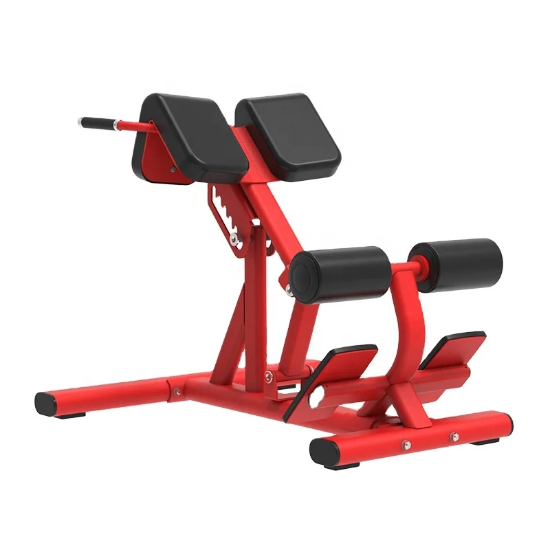 

Custom Logo Steel Roman Chair Gym Back Extension Machine for Bodybuilding Abs Glutes and Core Training; Fitness Weight Bench