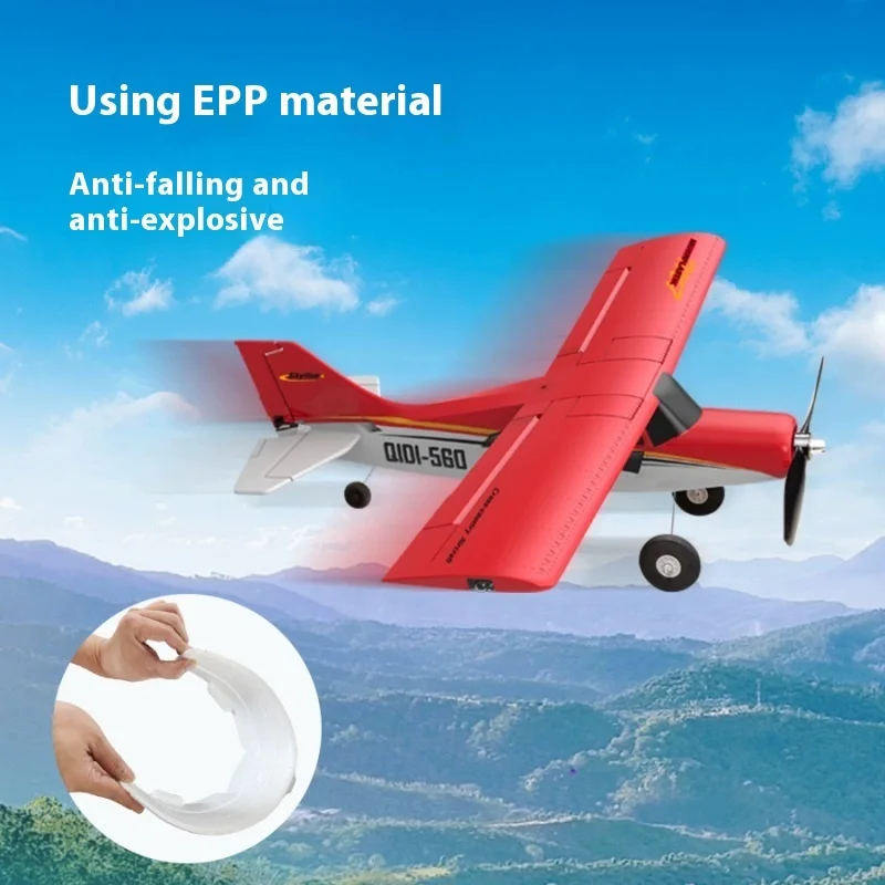 

Qidi560 Moor M7 Remote Control Aircraft Four Channel Brushless Fixed Wing EPP Foam RC Airplane Toy for Boys Off-Road Model Gift