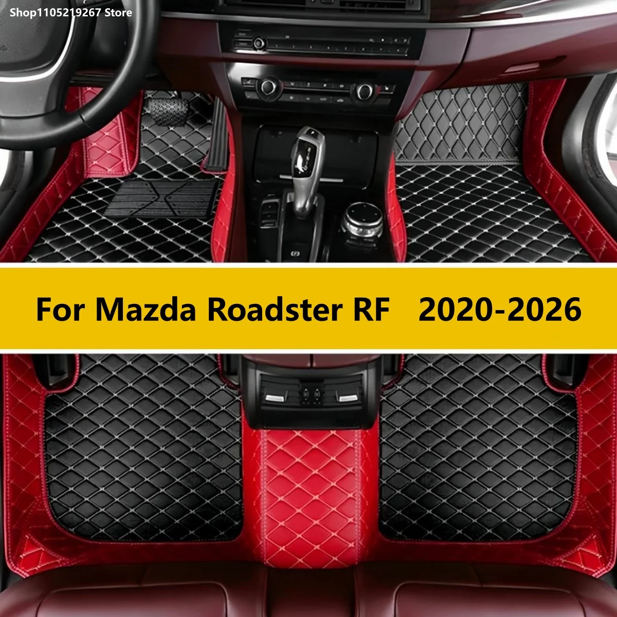

Car Floor Mats For Mazda Roadster RF 2020 2021 2022 2023 2024 2025 2026 Carpets Leather Mat Durable Rugs Anti Dirty Pad Set