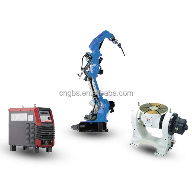 Double Station Welding Robot Workstation Robotic Arm 6 Axis CO2 MIG MAG TIG Welding Robot Welding Cell for Sale