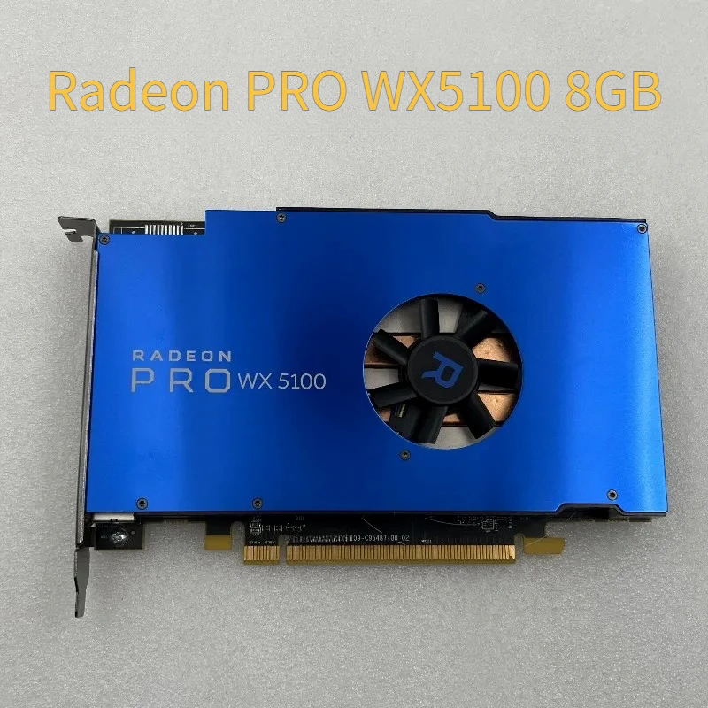 

1 шт. оригинальная профессиональная видеокарта Radeon PRO WX5100 8 ГБ для рисования CAD или моделирования видеокарты VR Design