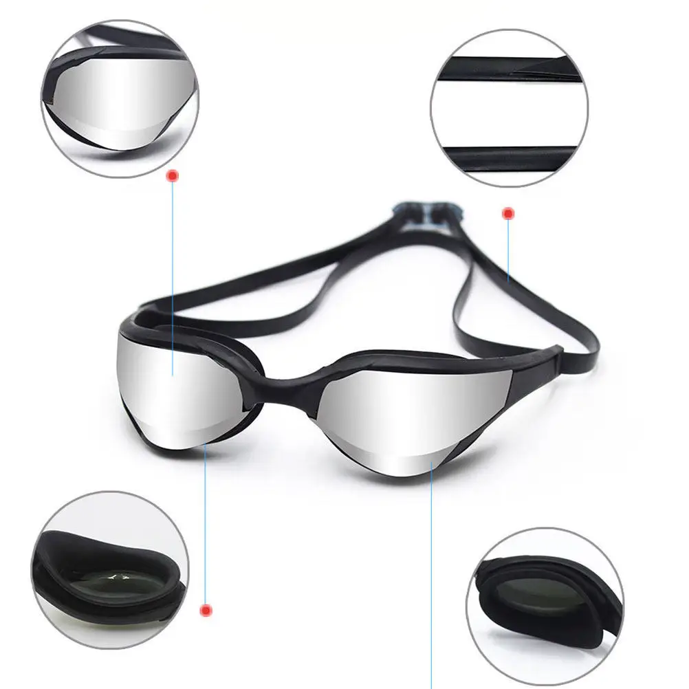 

1Pcs Premium Swimming Goggles Anti Fog Double 60000S Tested Waterproof Seal Extended Frame High Elasticity Buckle