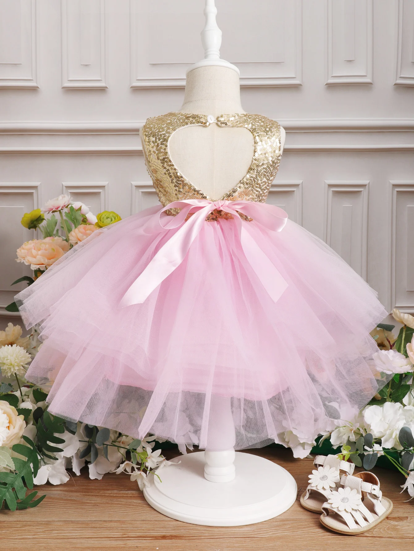 Spring and Summer Baby and Toddler Evening Dress Puffy Skirt Dress
