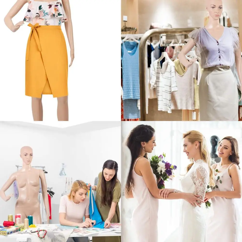 

69 Rotatable Female Mannequin with Detachable Head & Arms, Metal Base for Clothing Display