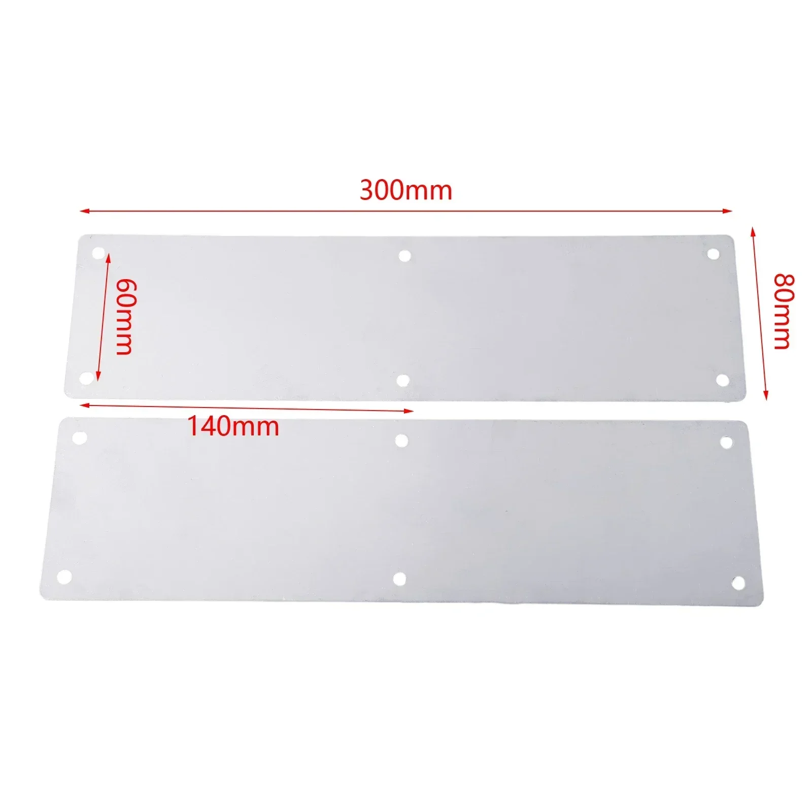 2pcs Stainless Steel Door Kick Plates For Interior Exterior Front Back Doors Deterring Forced Entry Attempts Home Improvement