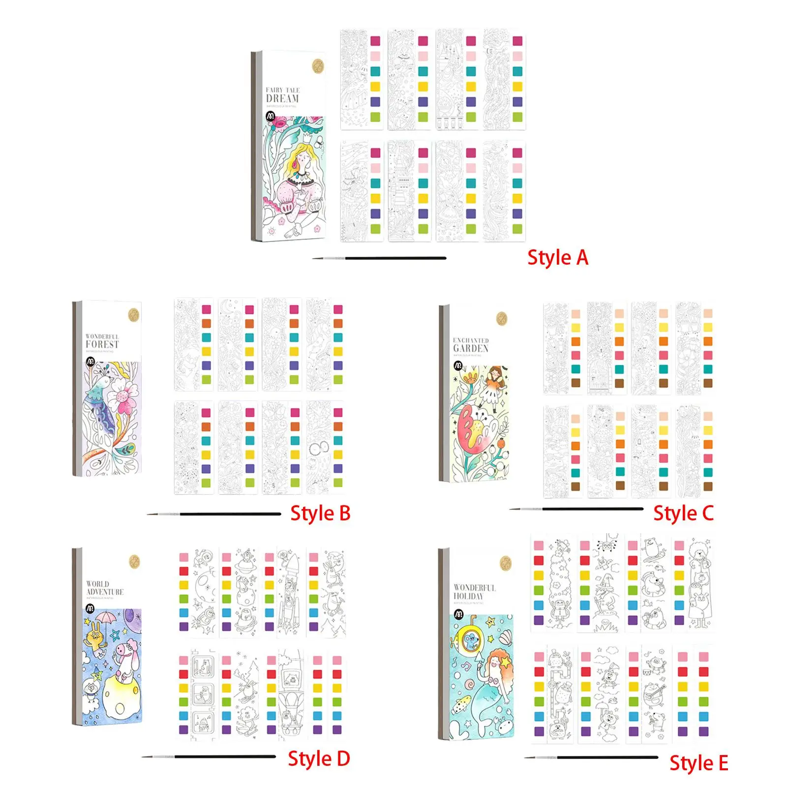 

Pocket Watercolor Coloring Entertainment Drawing Crafts Color Drawing Toys with