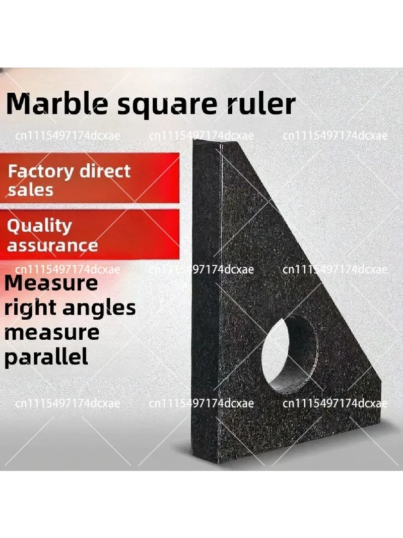 Precision Marble Square Ruler 90 Degree Inspection Tool, Granite Angle Ruler for Accurate Measurement