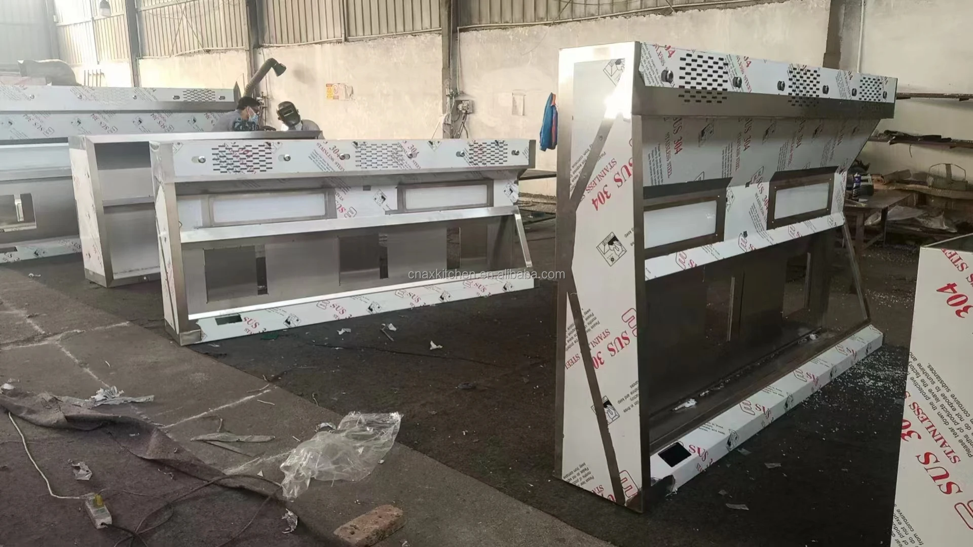 ステンレス製カスタムまたは標準サイド壁掛けレンジフードキッチン