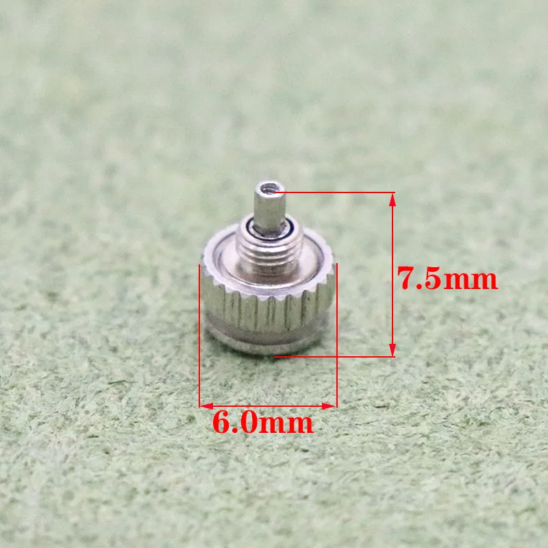 Tudo Aço Cabeça Tempo Botão Assista Acessórios, Prata Crown Peças, Longines Comcast Peças Ferramentas