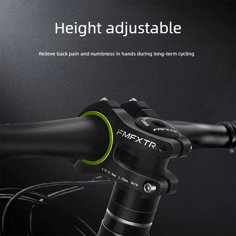 

Aluminum alloy Bicycle Fork Stem Extender Adjustable Road Bike Mountain Handlebar Raise Adapter Components Rise Up150/180/210mm