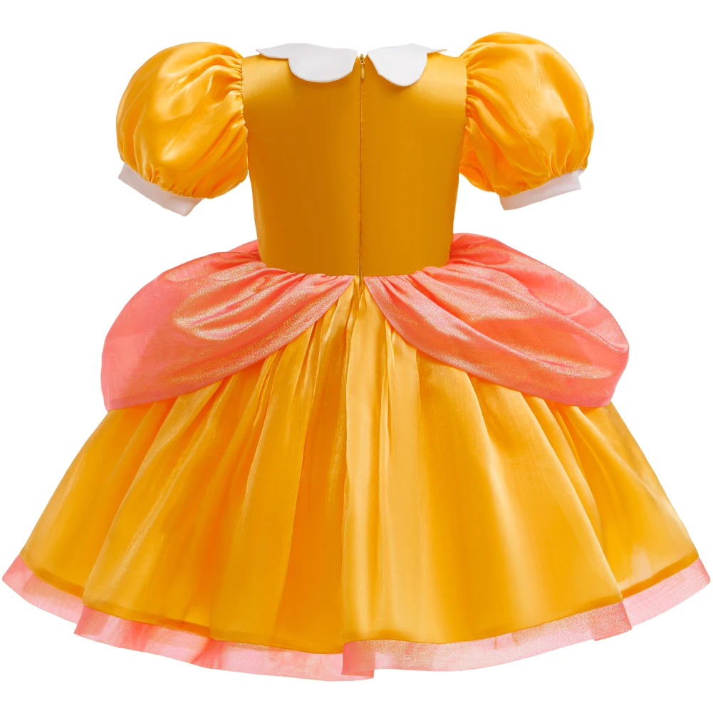 Gaun Putri Kuning Persik Film - Kids Party Games ulasan dan harga
