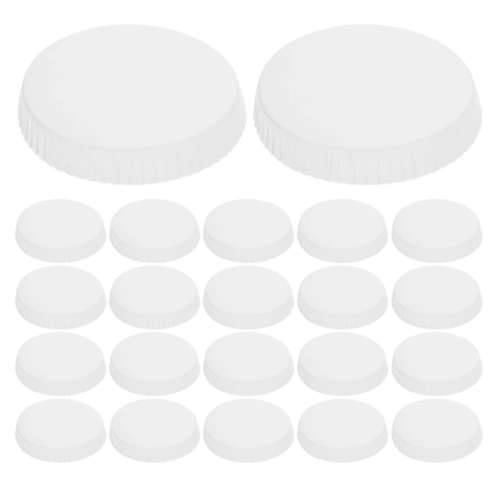 

200Pcs Disposable Paper Cup Covers 8Cm White Leak-Proof Lids for Latte Cappuccino Espresso Hot Drinks Hotel Bar Supply