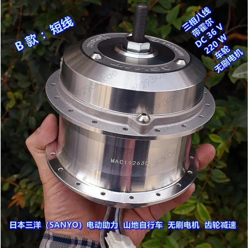 electric-assist-mountain-bike-brushless-wheel-motor-one-way-clutch-gear-reduction