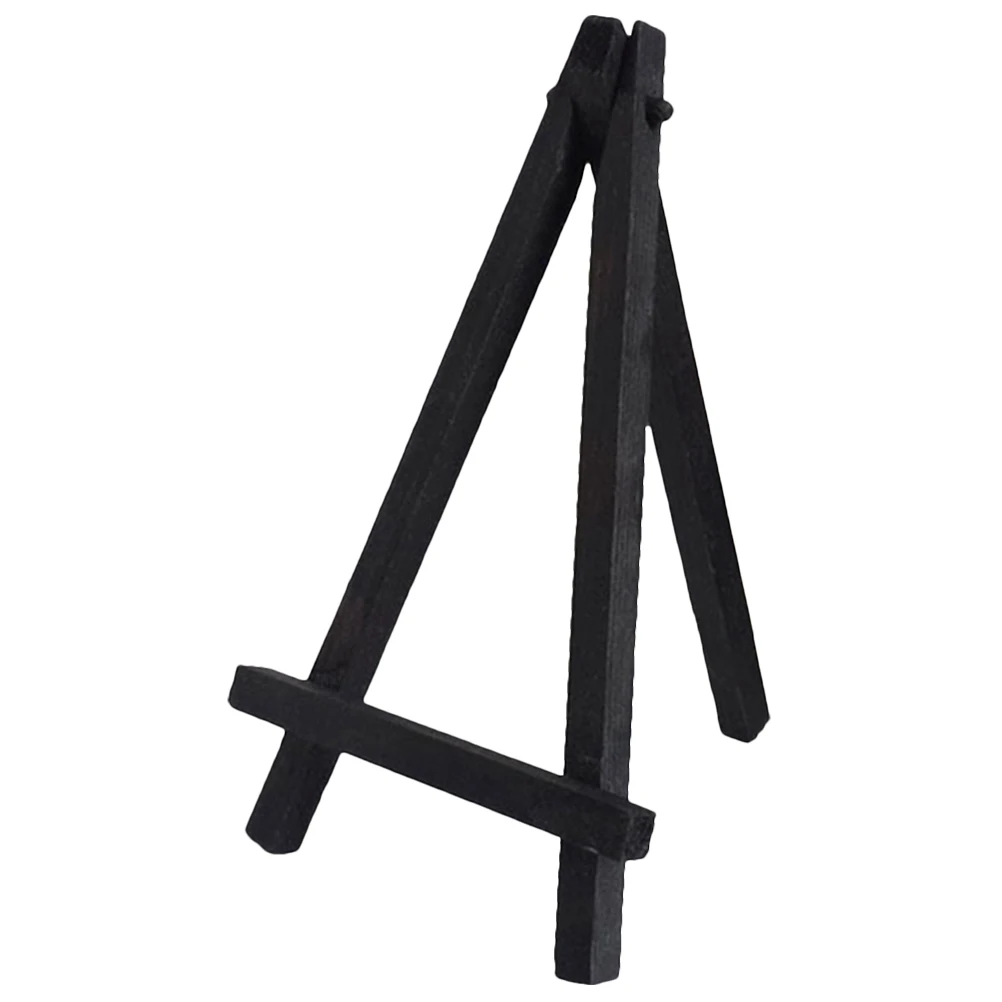 

Children's Easel 24x18 Black Mini Wooden Tripod Canvas Stand for Kids Toddlers Portable Display Craft Phone Holder