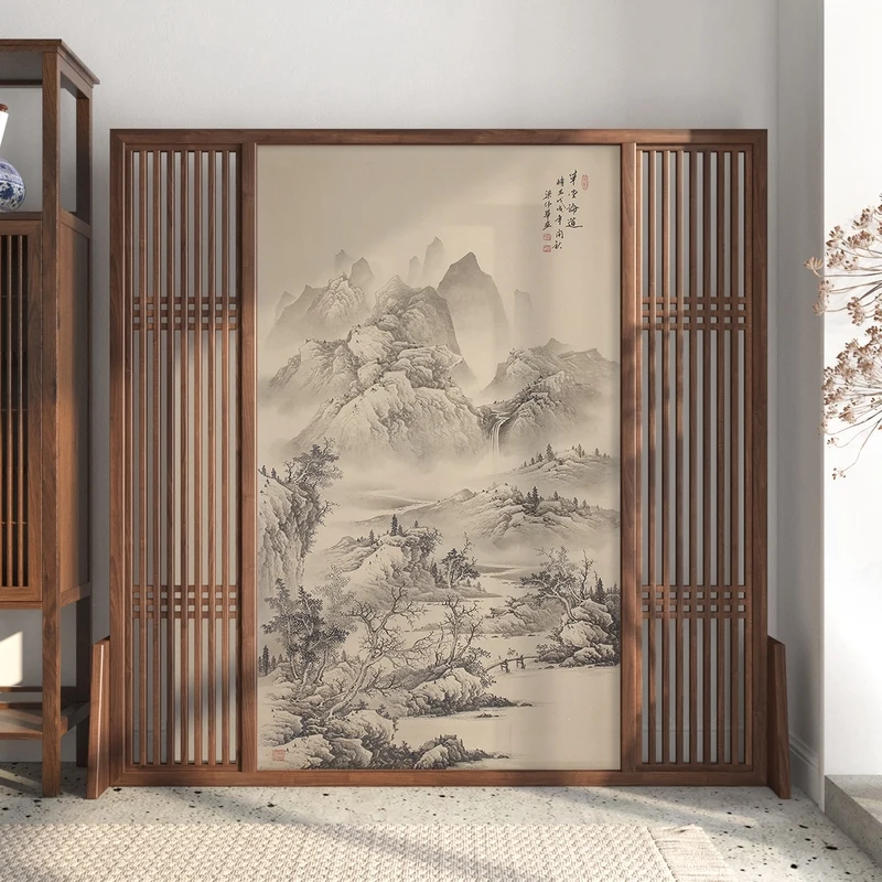 Customize the new Chinese screen to partition the living room and bedroom to block the home simple and modern entrance porch hot