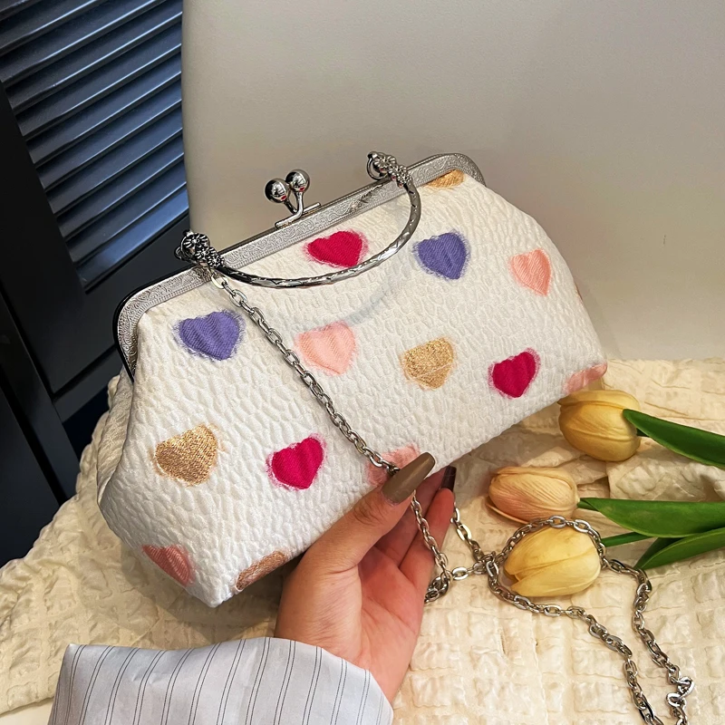 

Wedding party lady crossbody bags PROM handbags for women fresh women shoudler bag lace women's bag female exquisite Clutch bag