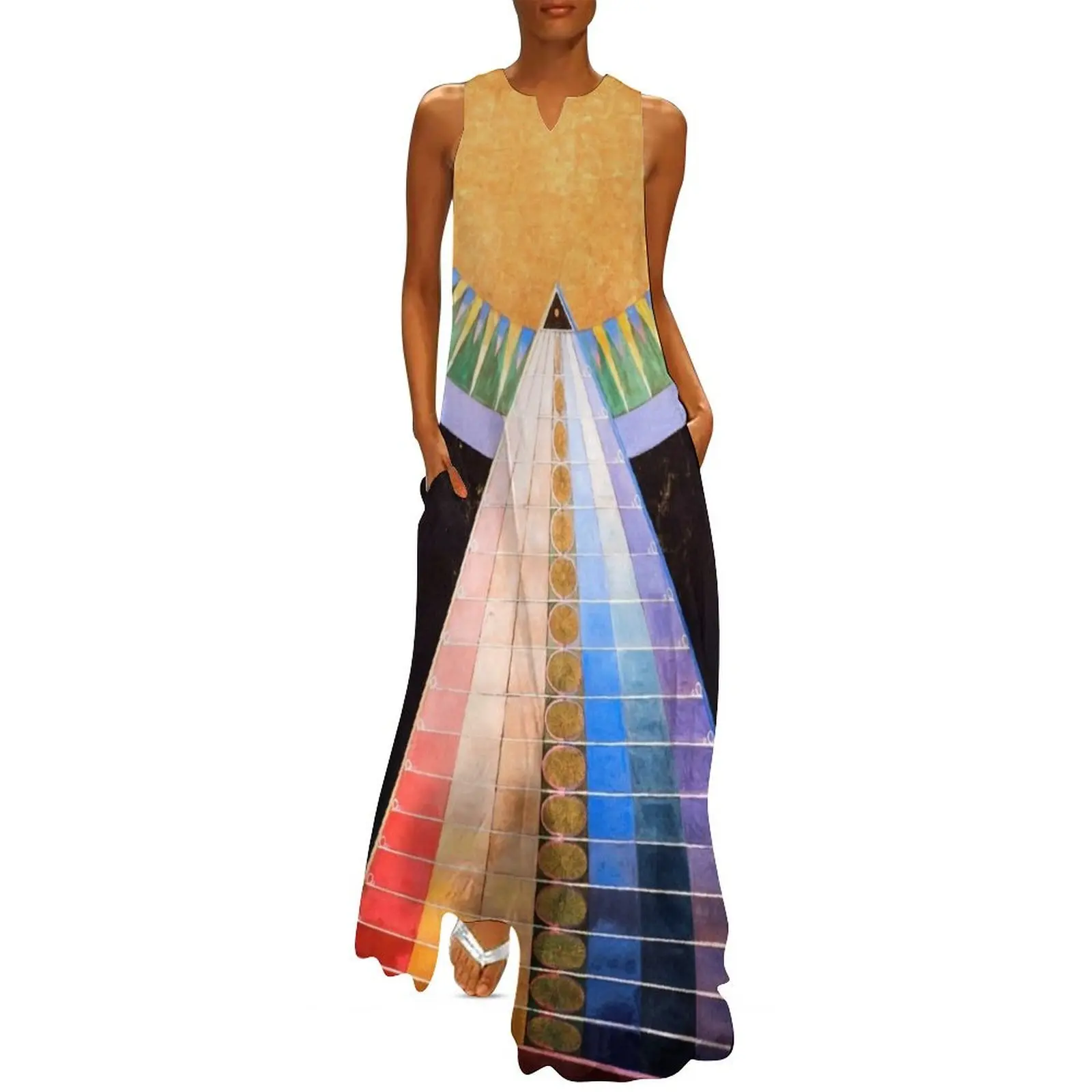 Hilma af Klint Altarpiece No. 1 Long Dress Evening gown womens dress elegant and pretty women's dresses Dress