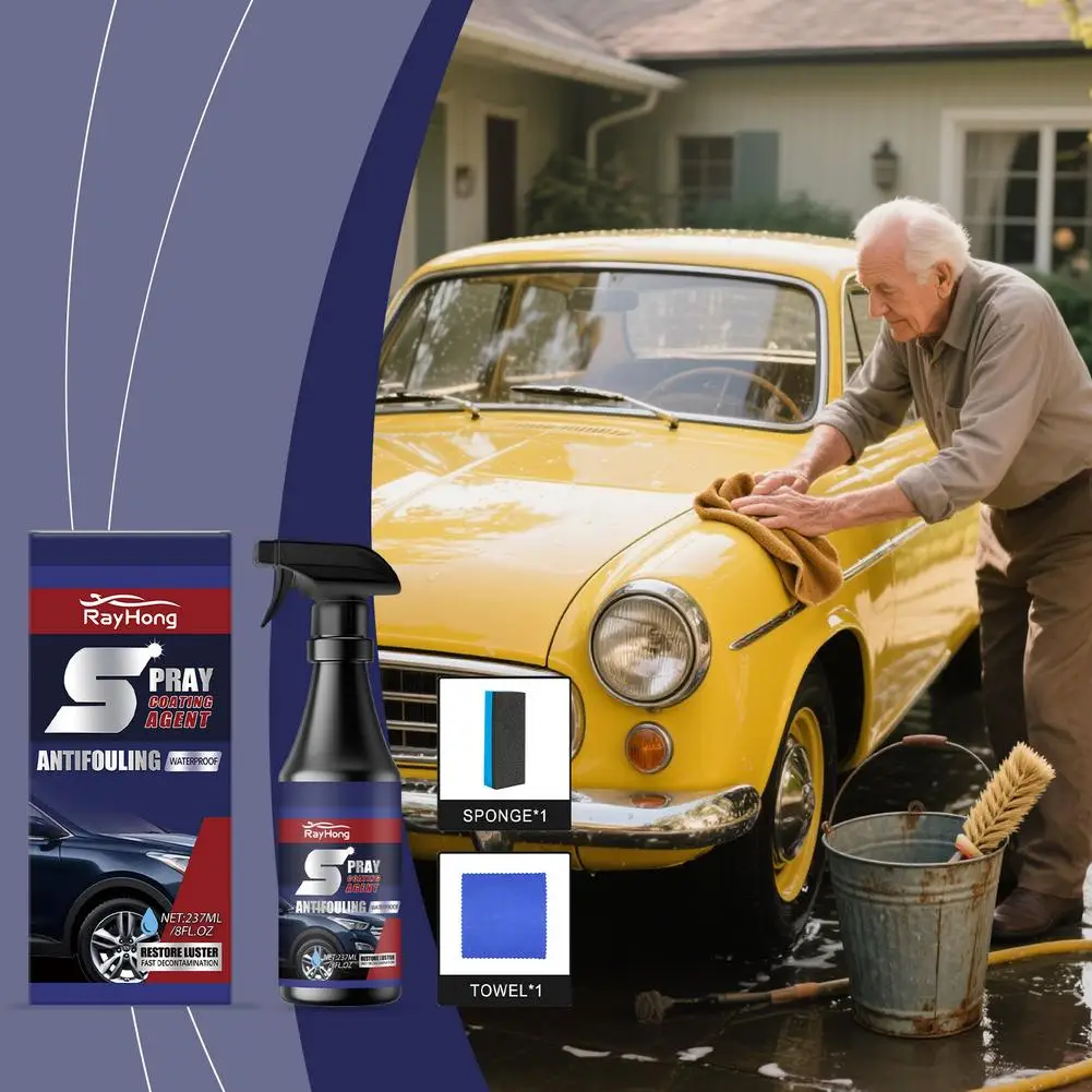 2025 atualização multifuncional spray de carro, agente de revestimento brilho multifuncional 3 1 spray agência no carro spray revestimento renovação b2i2