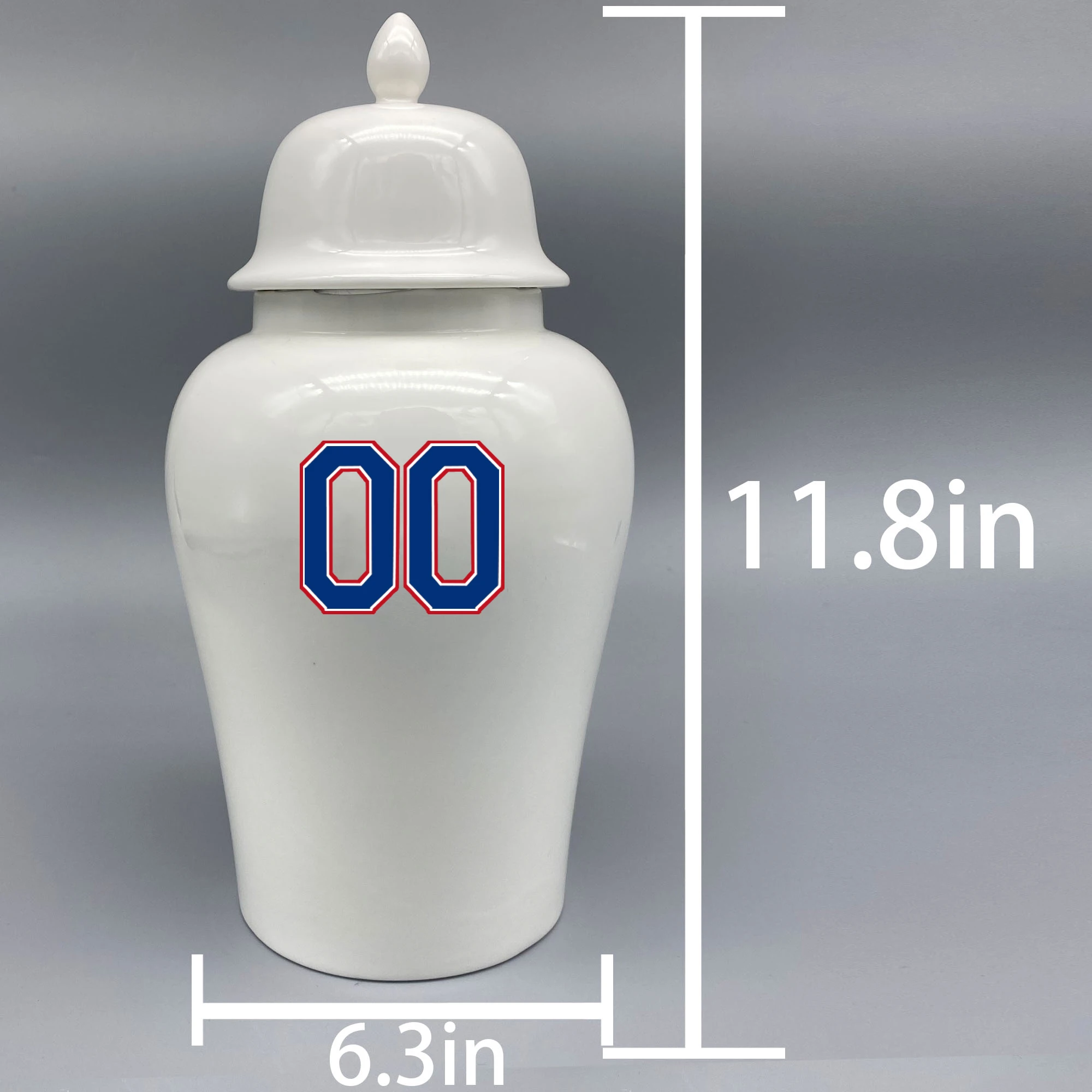 Large Urn for Texas Rangers-themed Logo Urn.Please send me the customize information-name/date and number on the urn