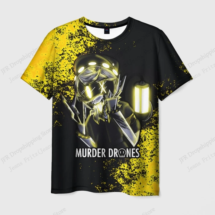 

Забавная футболка с 3d принтом аниме «Убийство дронов» для мужчин и женщин, модные уличные топы с короткими рукавами, трендовые мужские футболки для мальчиков