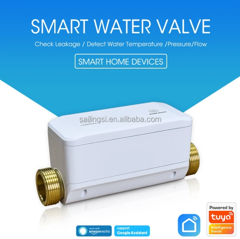 New WiFi Smart Water Valve Smart Phone Control Watering Manipulator Timer Smart Watering System 2.4GHz Work with Alexa Google