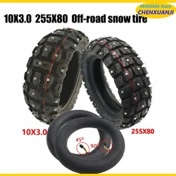 10 Inch 255X80 Tyre Winter Snow Tires 10x3.0 for Electric Scooter Zero 10x Dualtron KuGoo M4 80/65-6 Off Road Tire