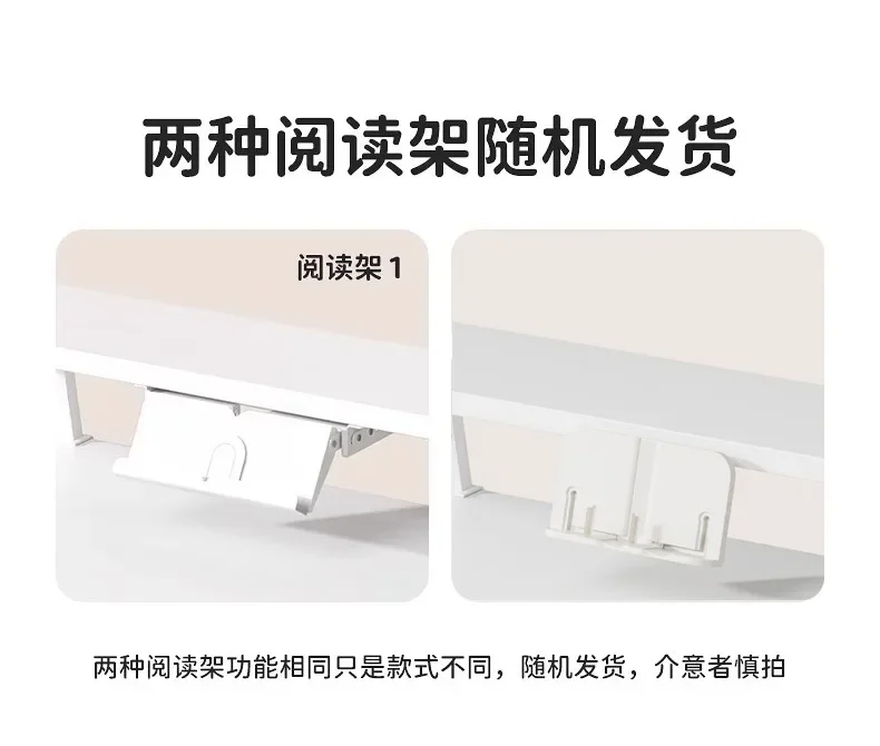 Study desk writing table, household big white solid wood table and chair set