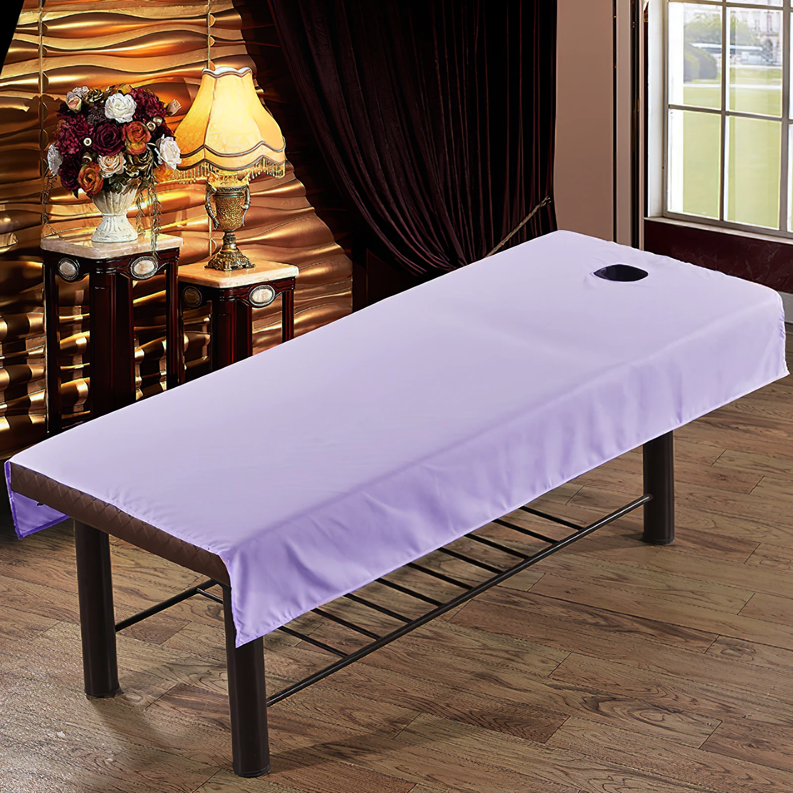 

1pc Beauty Salons Waterproof Oil-Proof Sheets Thick Bed Sheets for Beauty Spa Massage 190x120cm(Light Purple)