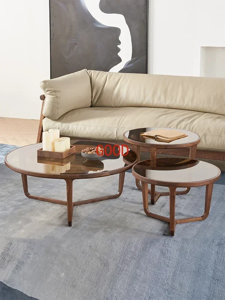 Nordic Living Room round Tea Table Light Luxury Home Small round Side Table