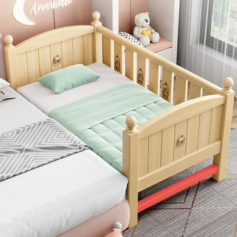 Made China Kids Bed Safety Guardrail Wooden Modern Children Beds Toddler Boy Beliche Infantil Kids Bed Decoration Accessories