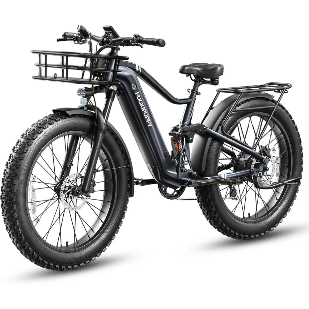 Electric Bike for Adults 960W, 48V 20AH Battery Ebike, Full Suspension 26