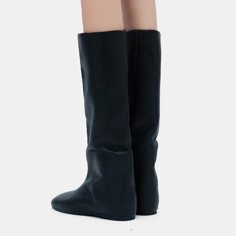 Flats Knee High Women Boots Casual Shoes Sport Sneaker Winter Long Boots 2025 Designer Walking Shoes Chelsea Boots Mujer Botas image 2