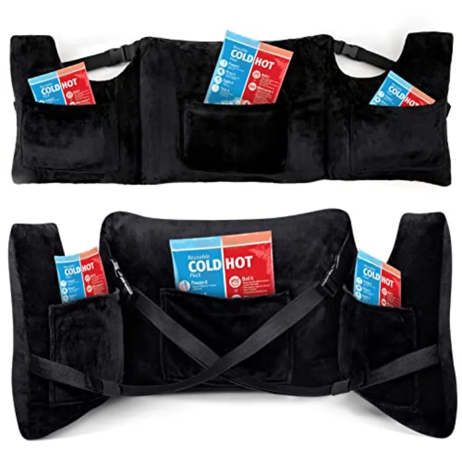 

Подушка после мастэктомии для восстановления, подарок для пациентов после мастэктомии, с 4 карманами для поддержки послеоперационного заживления после операции на груди, для сна