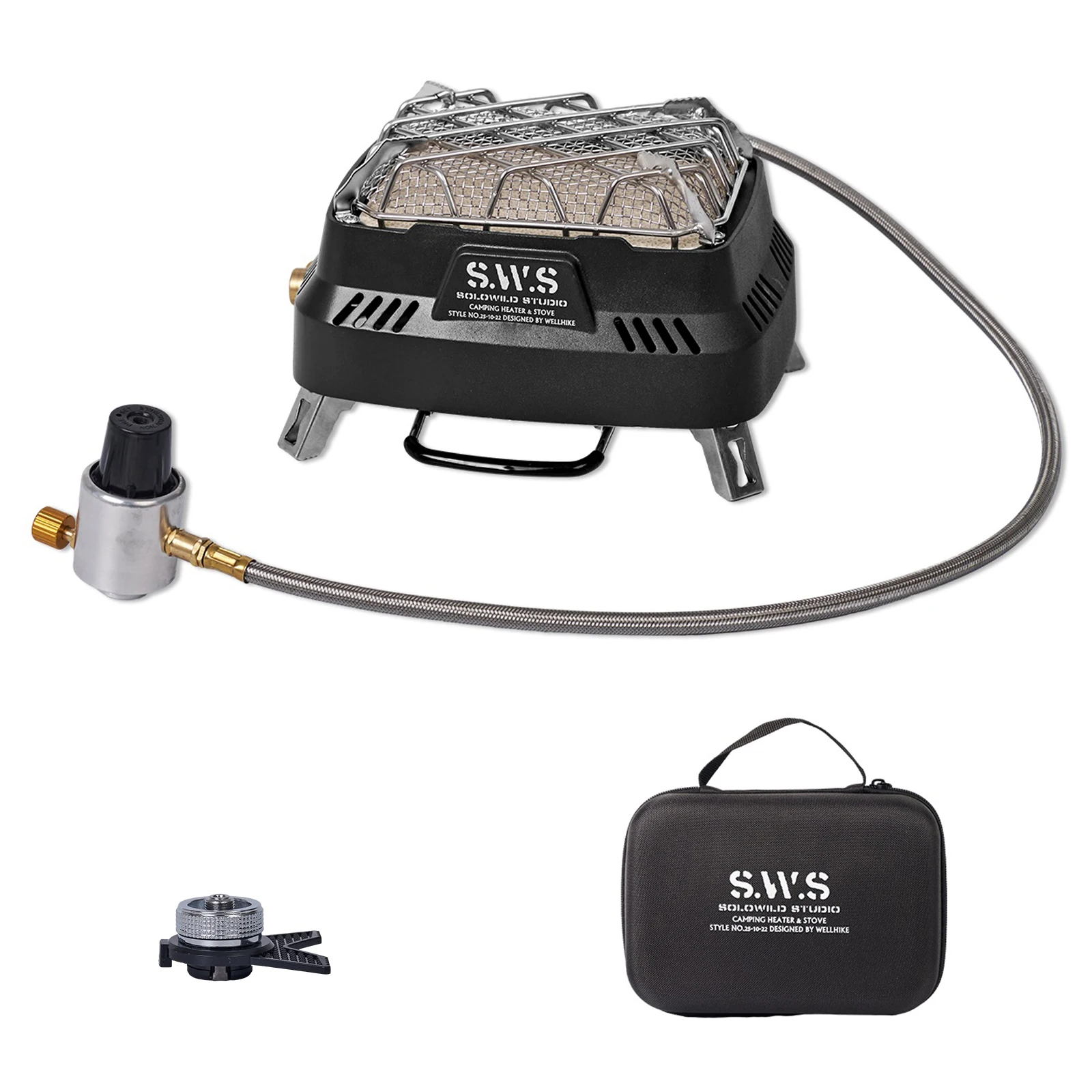 

Portable Mini Dual-purpose Outdoor Heating Stove Outdoor Heater Gas Stove for Fishing Hiking