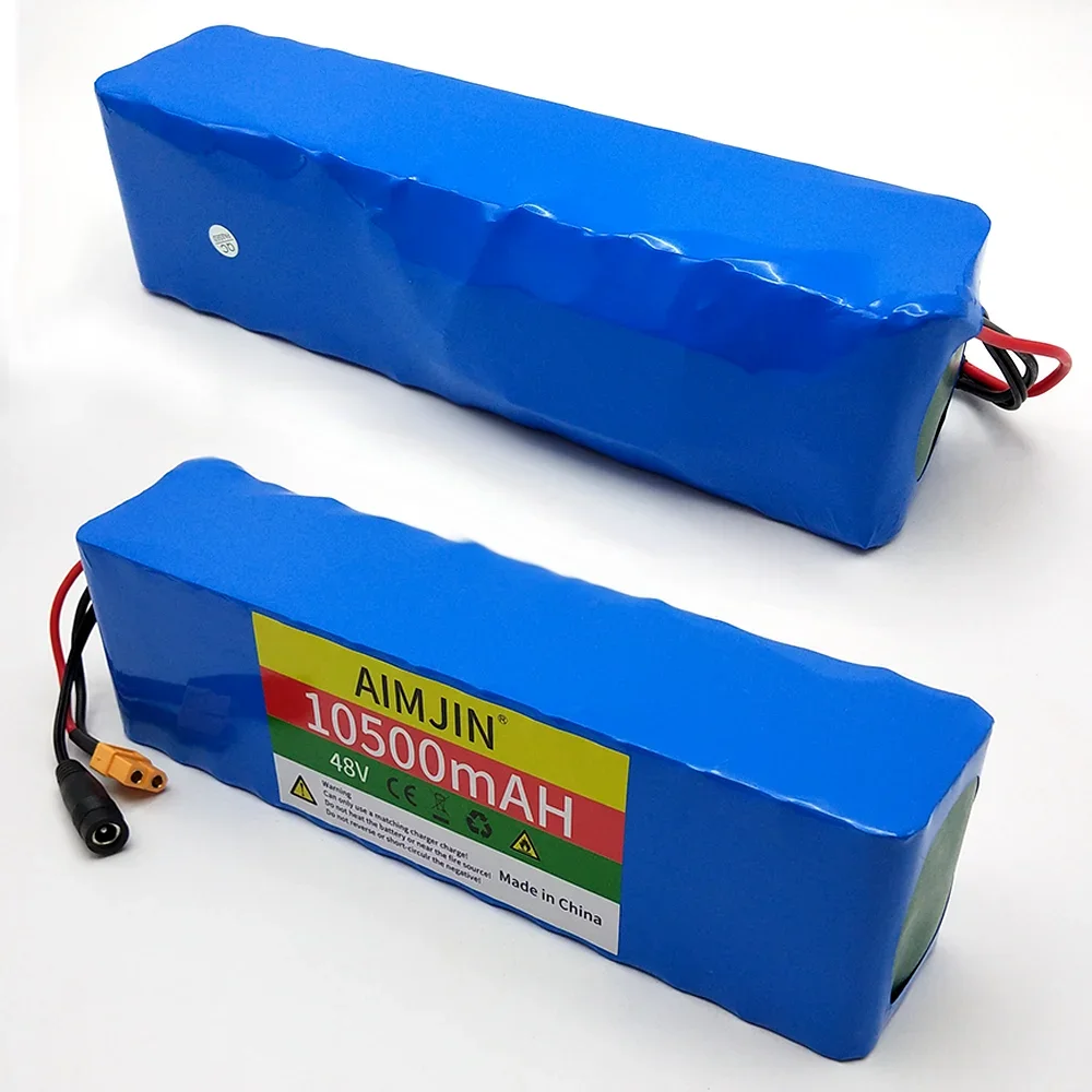 

Аккумуляторная батарея 13S3P 10500 мАч с BMS 250W 350W 500W 750W 1000W для электровелосипедов, электросамокатов 54.6V, литий-ионная батарея 48V