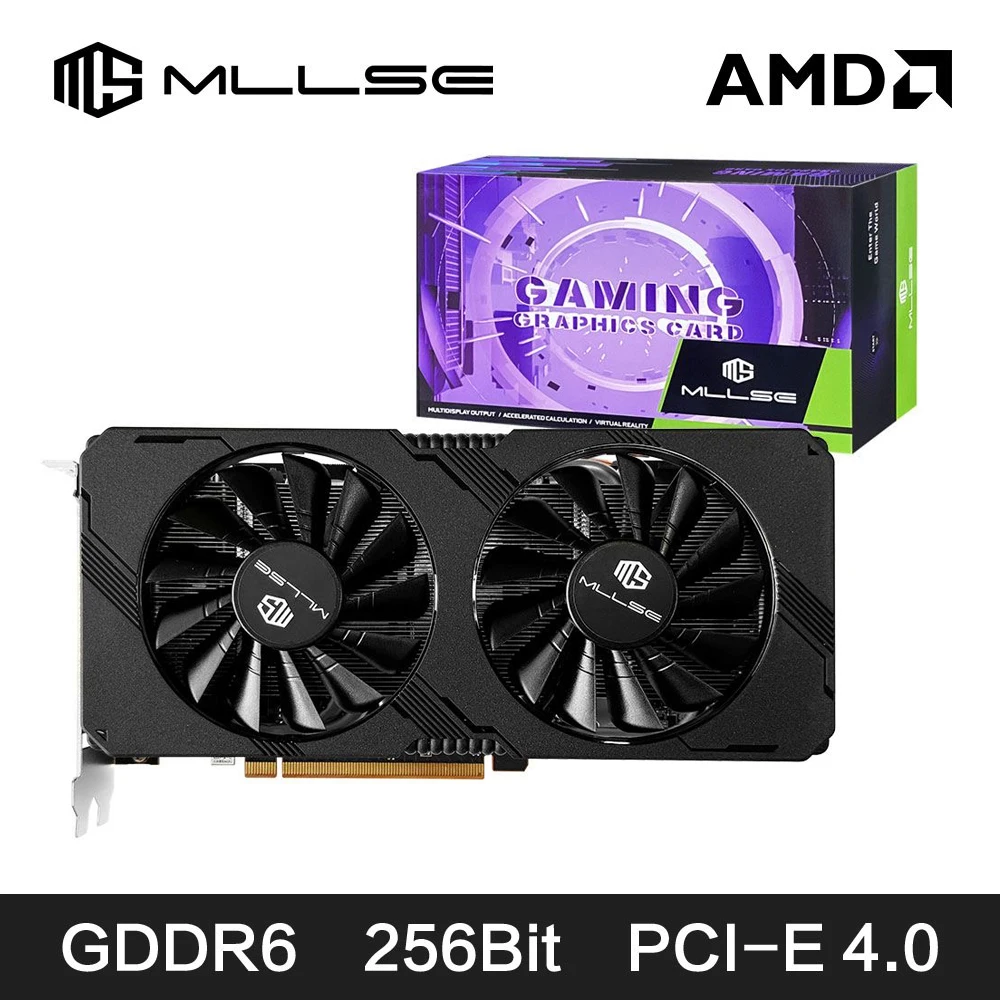 Cheapest MLLSE Graphics Card AMD Radeon RX 5700 XT 8GB 256-bit GDDR6 PCIe 4.0 x16 Gaming GPU Desktops Placa De Video Card