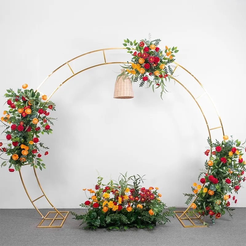 Big Wedding Arch Set 110 Inche Background Decoration Flower Stand Birthday Party Outdoor Balloon Arch Decoration Stand