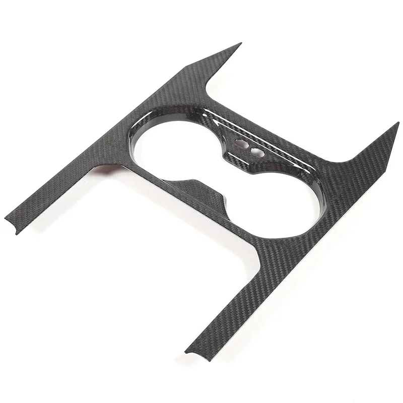Para BMW 5 Series G60 2024 consola central fibra de carbono Real soporte para vasos de coche cubierta de marco pegatina embellecedora accesorios de coche