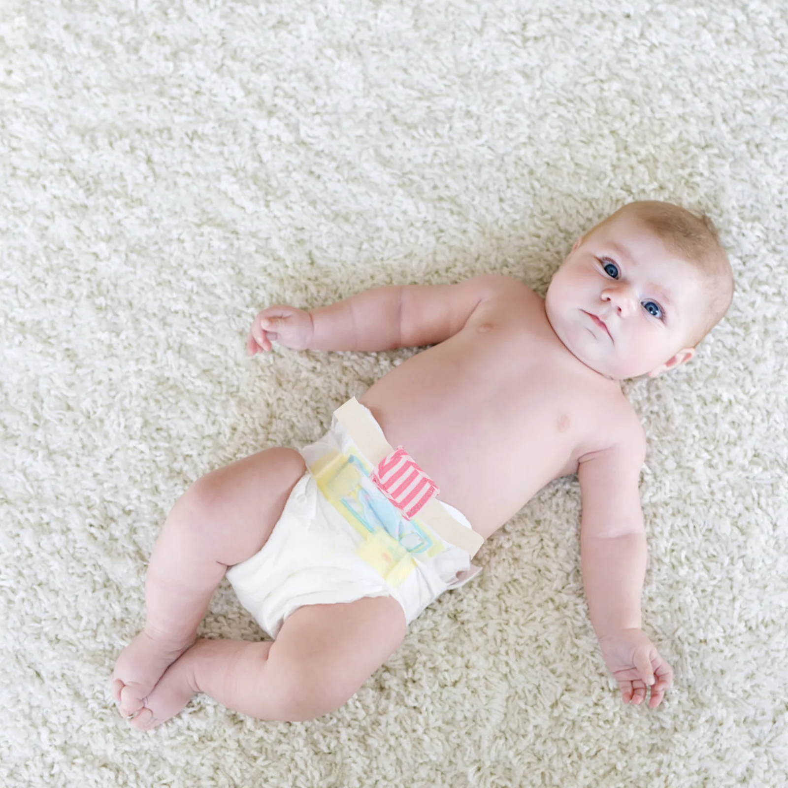 18Pcs Diaper Fixing Belts Baby Nappy Lightweight Adjustable Elastic Soft Fastener Buckles Baby Diaper Belt Supplies