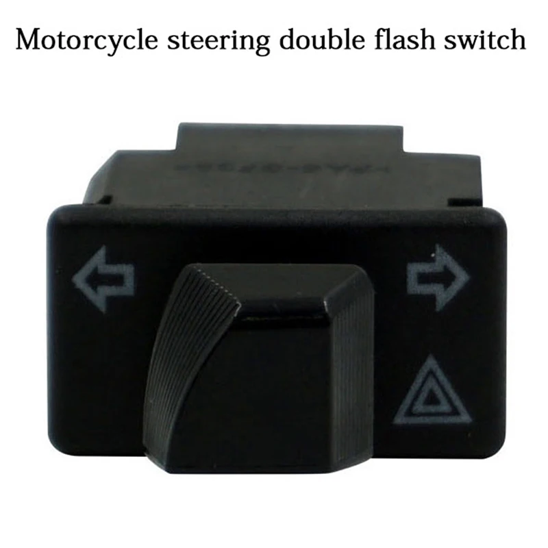 5/2/1Pcs Motorcycle Turn Light Signal Steering Double Flash Switch With Emergency Button