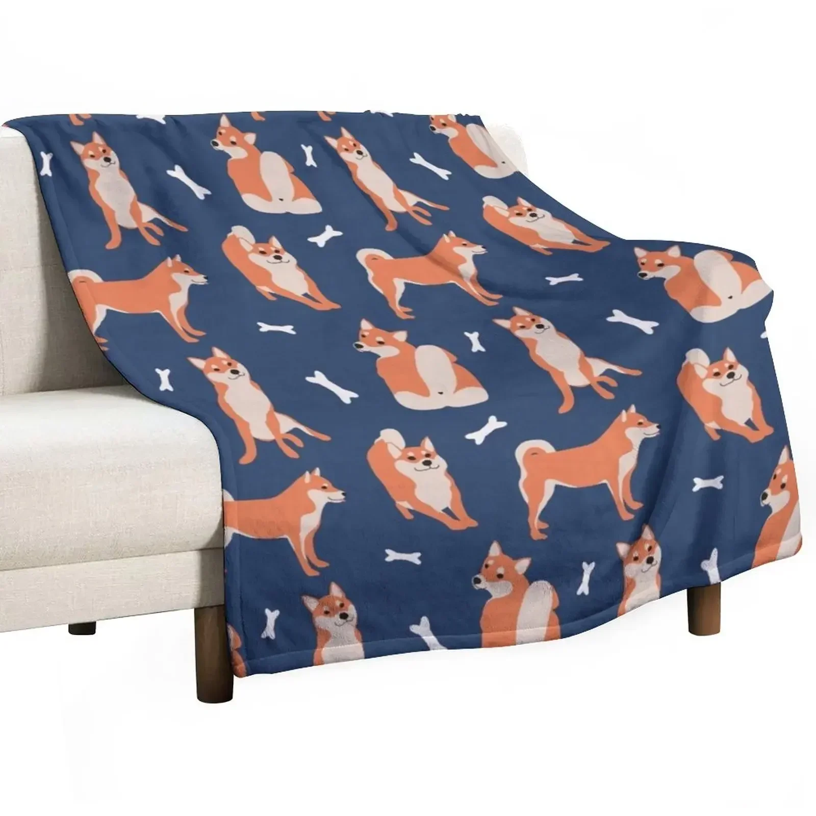

Shiba Throw Blanket Plaid for sofa Blankets