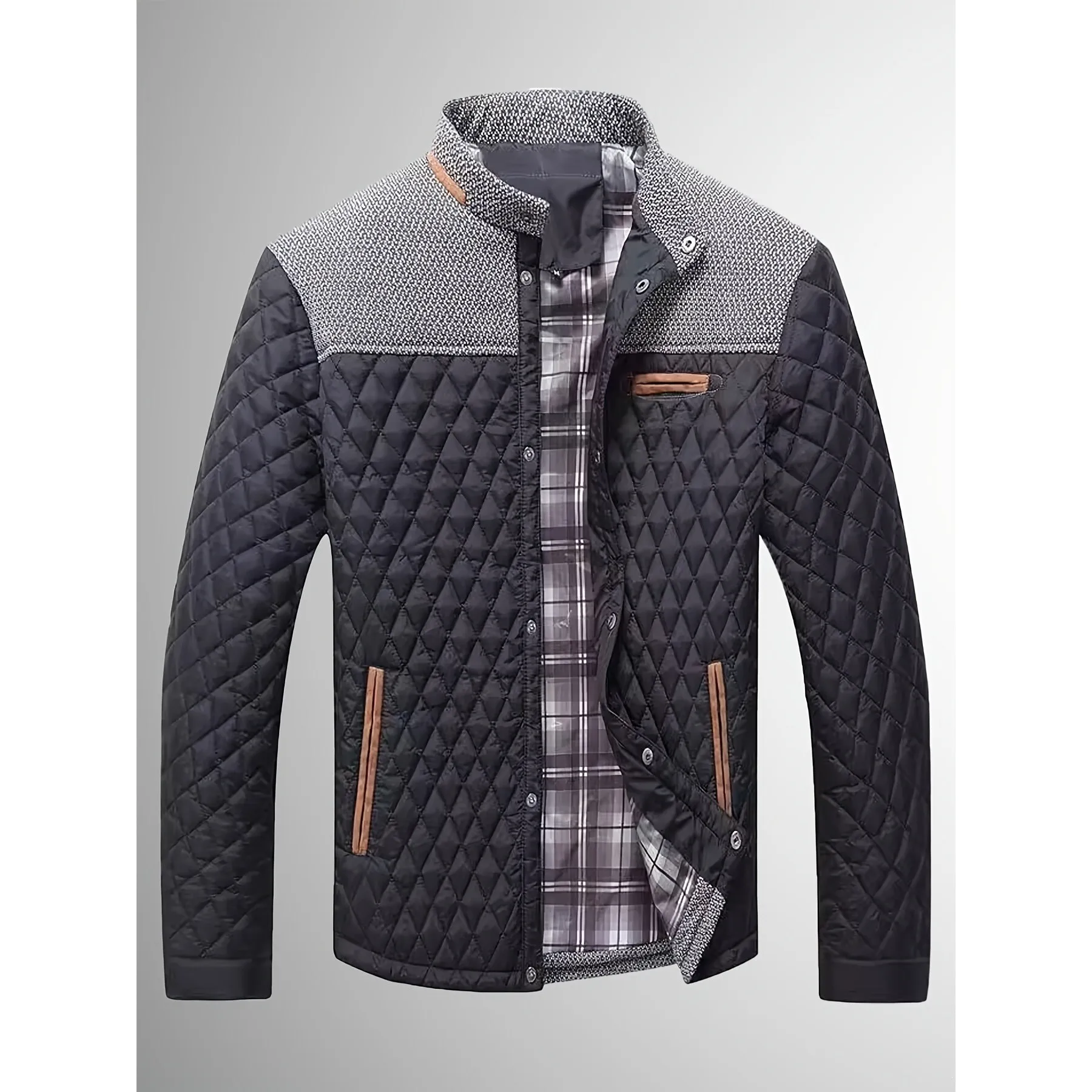

T 45691 Men's Jacket Cross-Border New Model Mainstream Wear-Resistant Cotton Coat for Outdoor Couples Long Style