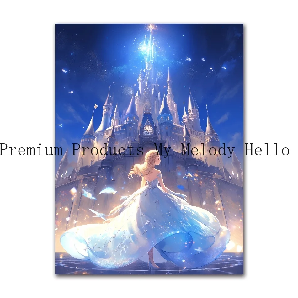 Cartoon Disney Prinzessin Poster Figur schlafende Schönheit Elsa Leinwand Malerei Kunst Bild Wandbild Wanddrucke Kinderzimmer Dekor Geschenk