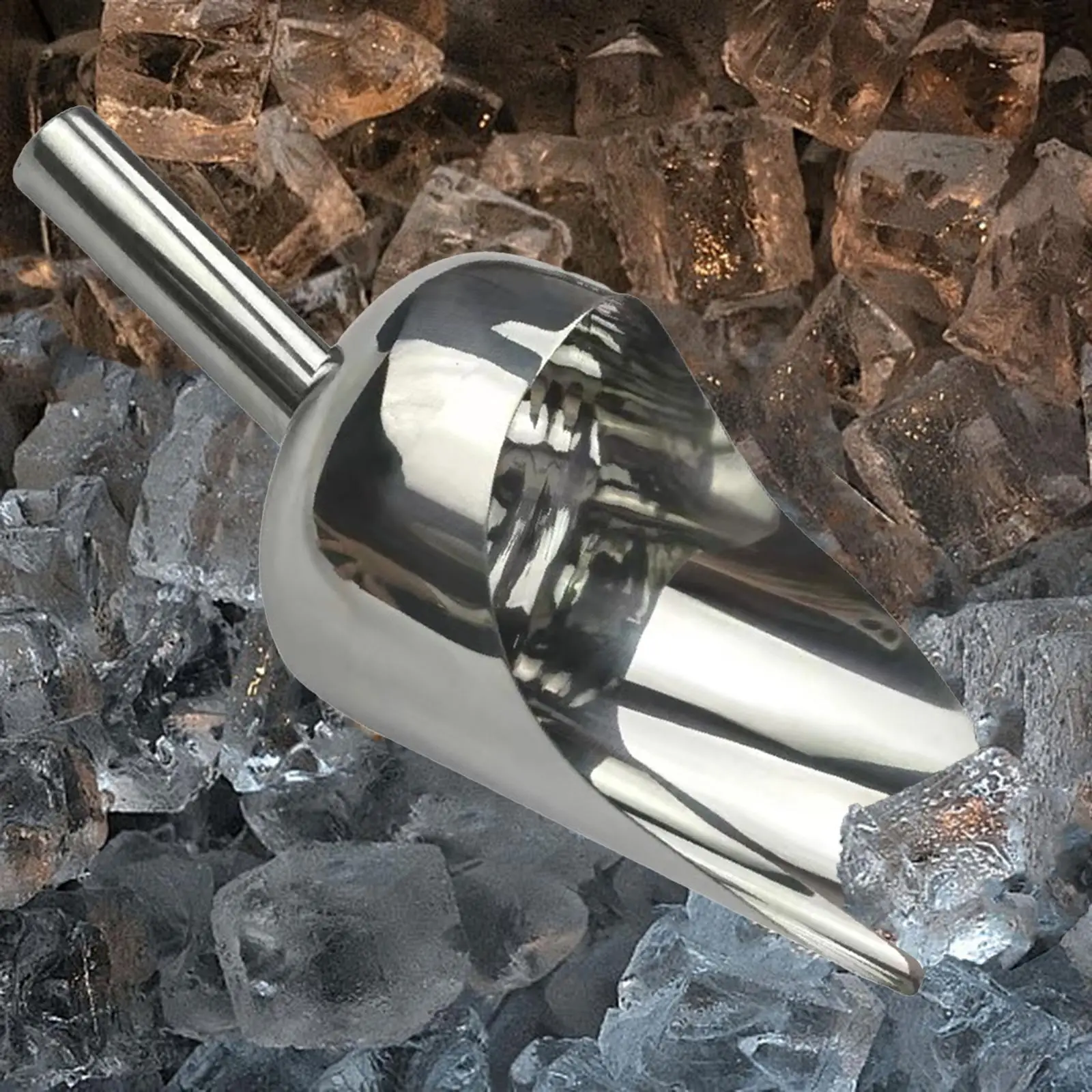 Food Scoop Round Bottom Multifunction er Stainless Steel for