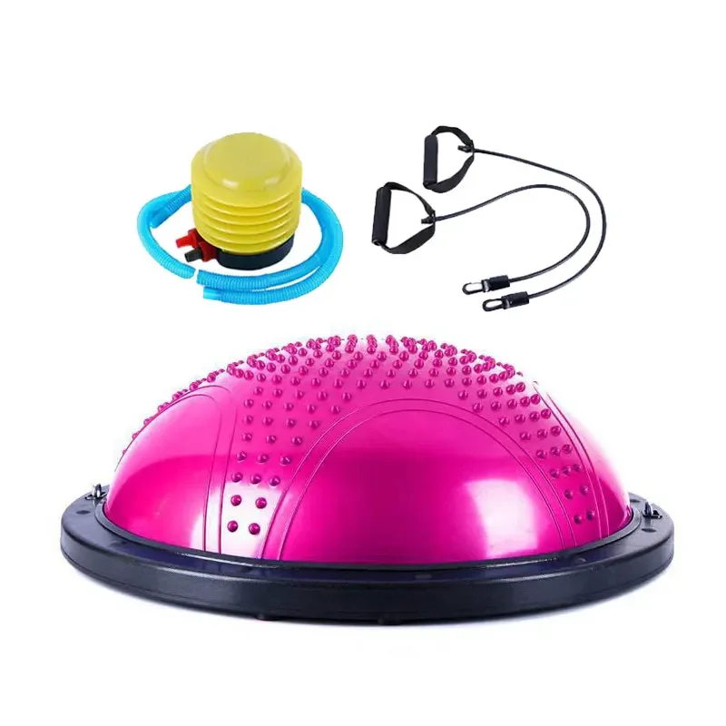 gym fitness non-slip mini balance massage exercise trainer pilates yoga wave speed half ball