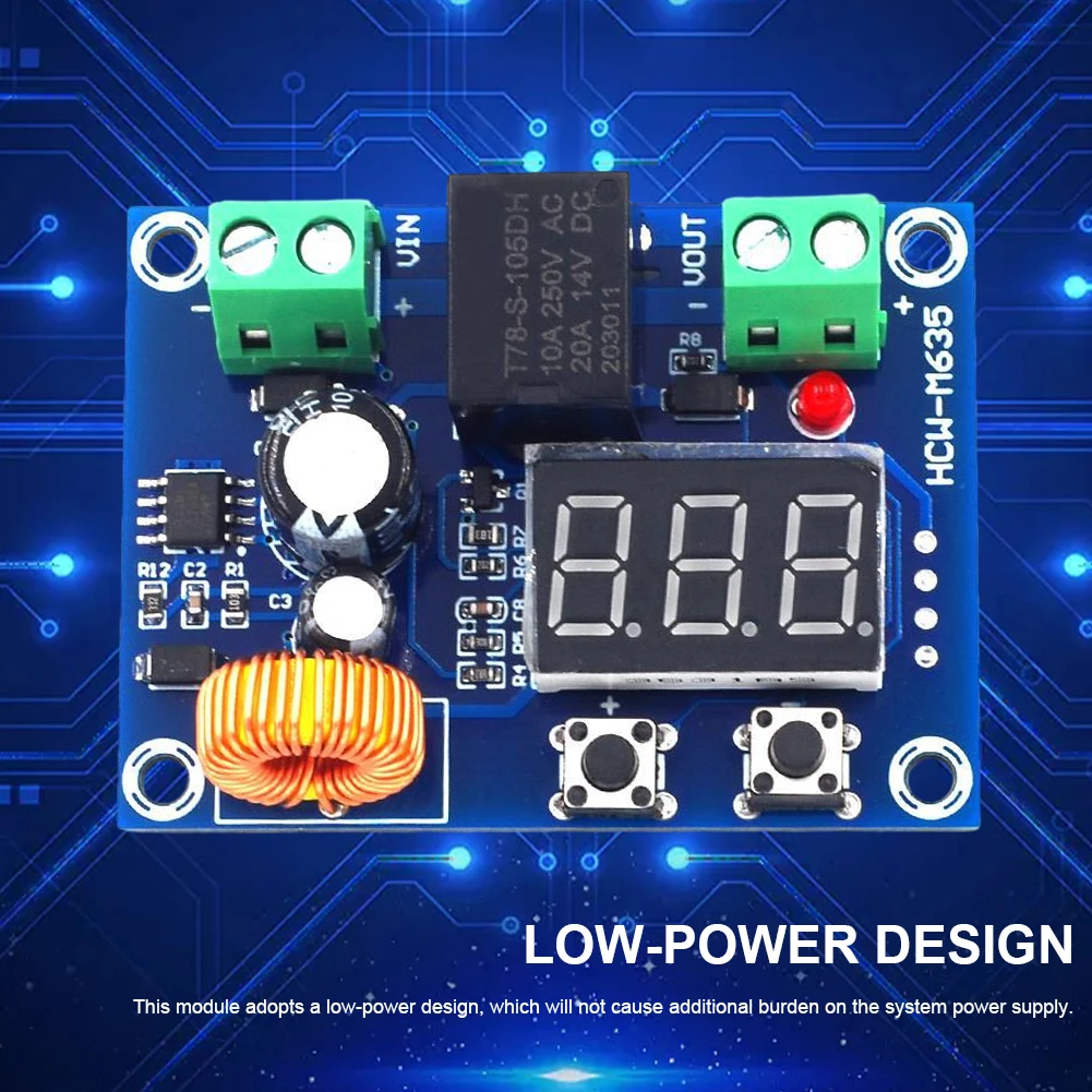 XH-M609 Undervoltage Protection Board DC 12V-36V Voltage Protection for Switch Module Low Voltage Disconnect for Switch Cut Off