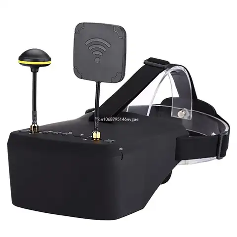 쿼드콥터 모델에 강력한 탈착식 헤드밴드 FPV 고글, LS800D, 5 인치 스크린, 800x480 해상도, 1200mAh 배터리